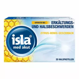 ISLA MED akūtās citrusaugļu medus pastilas, 20 gab