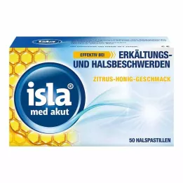 ISLA MED akūtās citrusaugļu medus pastilas, 50 gab