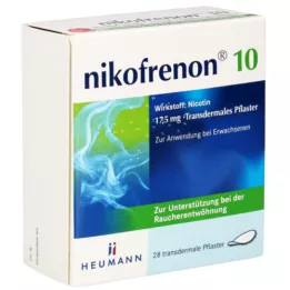 NIKOFRENON 10 Heumann transdermālie plāksteri, 28 gab