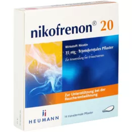 NIKOFRENON 20 Heumann transdermālie plāksteri, 14 gab