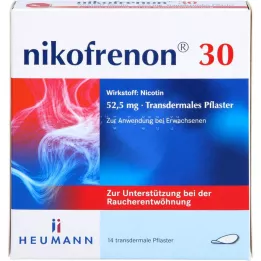 NIKOFRENON 30 Heumann transdermālie plāksteri, 14 gab