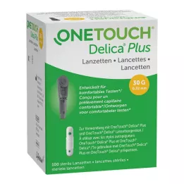ONE TOUCH Delica Plus adatu lancetes, 100 gab