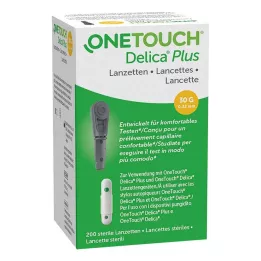 ONE TOUCH Delica Plus adatu lancetes, 200 gab