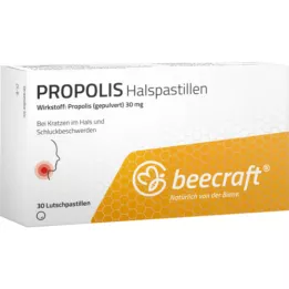 BEECRAFT Propolisa rīkles tabletes, 30 gab