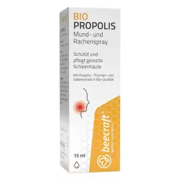BEECRAFT Propolisa mutes un rīkles aerosols, 15 ml