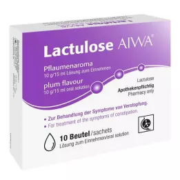 LACTULOSE AIWA Plūmju garša 10 g/15 ml šķīdums vienam, 10X15 ml