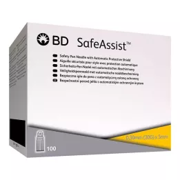 BD SAFEASSIST Drošības pildspalvu adatas 30 G 5 mm, 100 gab