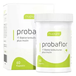 NUPURE probaflor probiotikas zarnu attīrīšanai Kps., 60 gab