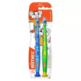 ELMEX Bērnu zobu birstes Duo Pack, 2 gab
