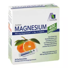 MAGNESIUM 400 tiešās oranžas porciju nūjas, 20X2,1 g