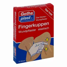 Gothaplast pirkstu galu brūču ģipsis elastīgs 2 izmēri, 10 gab