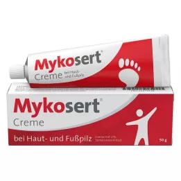 MYKOSERT Krēms pret ādas un pēdu sēnītēm, 50 g
