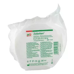 ZELLETTEN Tamponi 4x5 cm rullis ar samazinātu dīgļu daudzumu, 500 gab