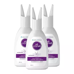ELL-CRANELL 250 mikrogrami/ml šķīdums lietošanai uz galvas, 3x200 ml