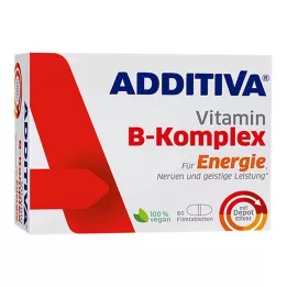 ADDITIVA B vitamīnu kompleksa apvalkotās tabletes, 60 gab
