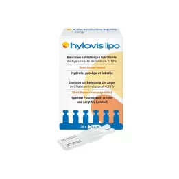 HYLOVIS lipo acu pilieni vienas devas pipetes, 30X0,4 ml