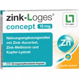 ZINK-LOGES koncepts 15 mg kuņģa sulas kapsulas, 30 gab