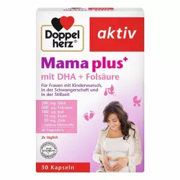 DOPPELHERZ Mama plus ar DHA+Folskābes kapsulas, 30 gab