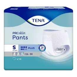 TENA PANTS plus S vienreizējās lietošanas bikses, 14 gab