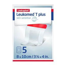Leukomed® T plus skin sensitīvs 8x10 cm, 5 gab