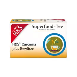 H&amp;S Kurkuma plus garšvielu filtra maisiņš, 20X1,5 g