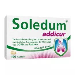 SOLEDUM addicur 200 mg zarnās šķīstošās mīkstās kapsulas, 100 gab