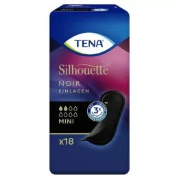 TENA SILHOUETTE Zolītes mini noir, 18 gab