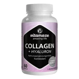 COLLAGEN 300 mg+Hyaluron 100 mg lielas devas kapsulas, 60 gab