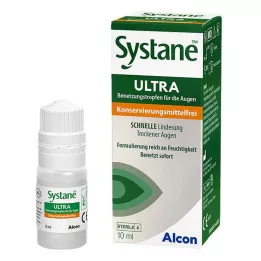SYSTANE ULTRA Mitrinošs līdzeklis plakstiņiem bez konservanta, 10 ml