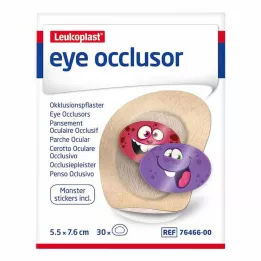 LEUKOPLAST acs okluzors 5,5 cmx7,6 cm, 30 gab