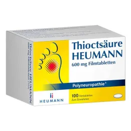 Tioctic acid Heumann 600 mg apvalkotās tabletes (100 gab.)
