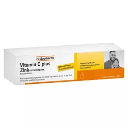 VITAMIN C PLUS Zink-ratiopharm putojošās tabletes, 20 gab
