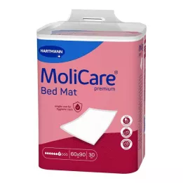 MOLICARE Premium gultas paklājiņš 7 pilieni 60x90 cm, 30 gab