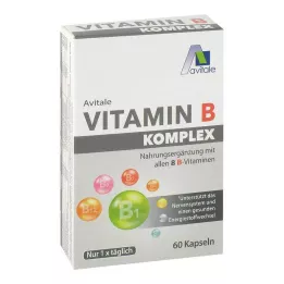 VITAMIN B KOMPLEX kapsulas, 60 gab