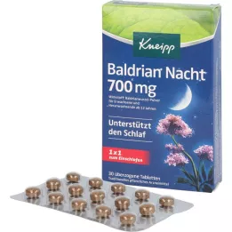 KNEIPP Baldriāna nakts 700 mg apvalkotās tabletes, 30 gab