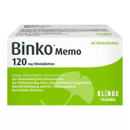 BINKO Memo 120 mg apvalkotās tabletes, 60 gab