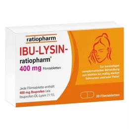 IBU-LYSIN-ratiopharm 400 mg apvalkotās tabletes, 20 gab