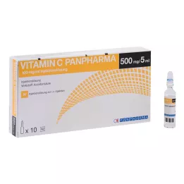 VITAMIN C PANPHARMA 100 mg/ml šķīdums injekcijām, 10X5 ml