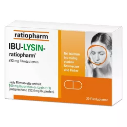 IBU-LYSIN-ratiopharm 293 mg apvalkotās tabletes, 20 gab