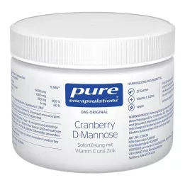PURE ENCAPSULATIONS Dzērveņu D-mannozes pulveris, 37 g