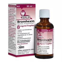 BROMHEXIN Hermes Arzneimittel 8 mg/ml pilieni, 30 ml