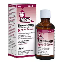 BROMHEXIN Hermes Arzneimittel 8 mg/ml pilieni, 50 ml