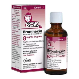 BROMHEXIN Hermes Arzneimittel 8 mg/ml pilieni, 100 ml