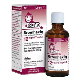 BROMHEXIN Hermes Arzneimittel 12 mg/ml pilieni, 100 ml