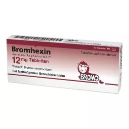 BROMHEXIN Hermes Arzneimittel 12 mg tabletes, 50 gab