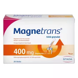 MAGNETRANS 400 mg dzeramās granulas, 20X5,5 g