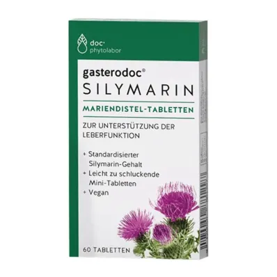Gasterodoc Silymarin piena dadzis tabletes, 60 gab