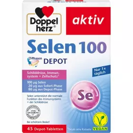 DOPPELHERZ Selēns 100 2 fāžu depo tabletes, 45 gab