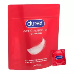 DUREX Feeling Real Ultra-Thin prezervatīvi, 40 gab