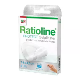 RATIOLINE aizsarggēla apmetums 4,5x7,4 cm, 5 gab